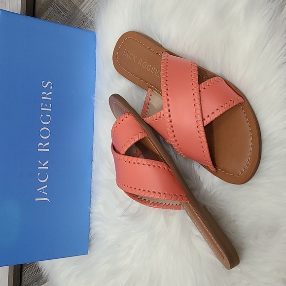 NIB Jack Rogers Sloane X Band Sandals – Coral - Picture 5 of 9